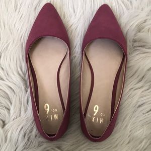 Dark rose flats NEVER WORN